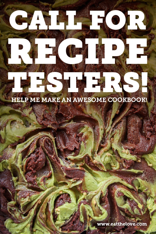 Call for Recipe Testers