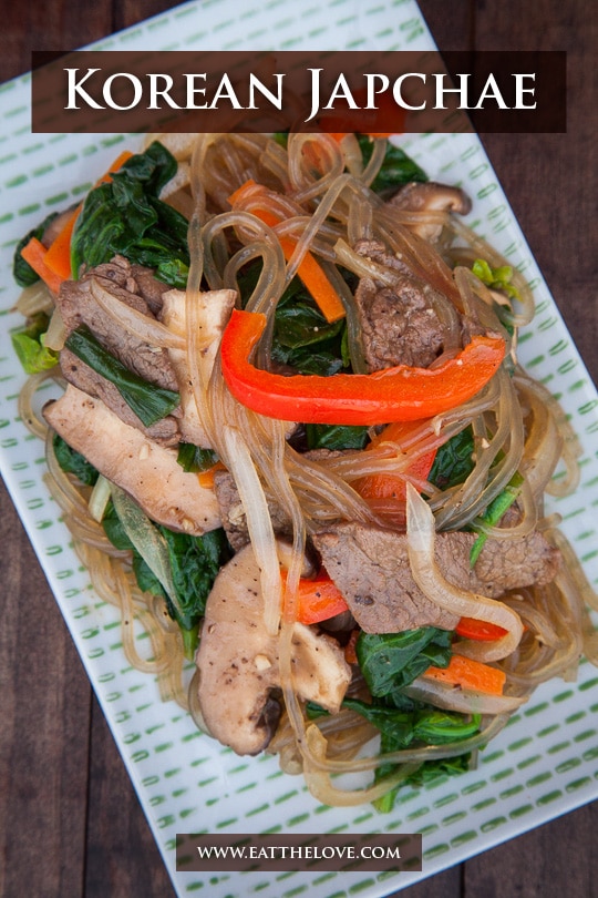 Japchae Recipe. Photo and recipe by Irvin Lin of Eat the Love/