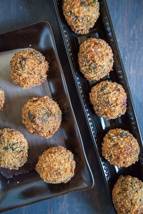 Fried Risotto Balls. Photo and recipe by Irvin Lin of Eat the Love.