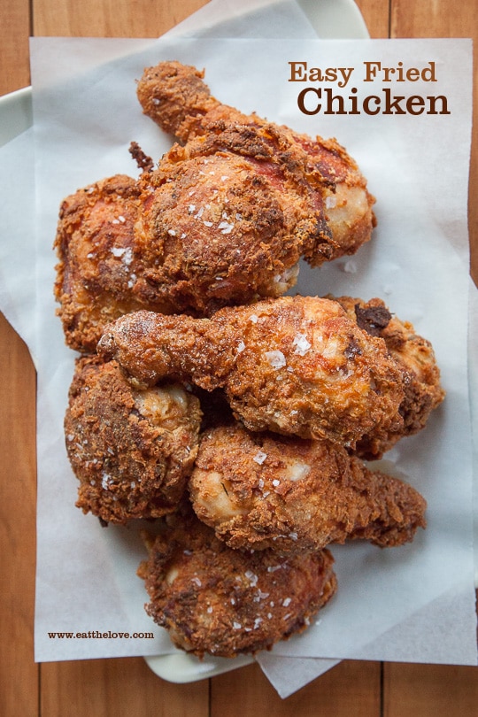 Easy Fried Chicken. Recipe and Photo by Irvin Lin of Eat the Love.