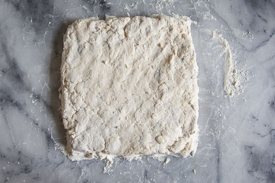 Press the dough into a 7-inch square. Photo by Irvin Lin of Eat the Love.