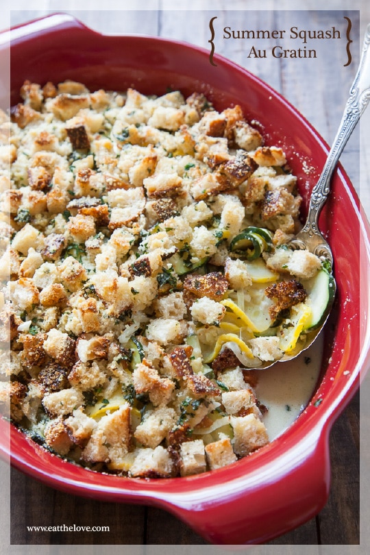 Summer Squash Au Gratin. Photo and recipe by Irvin Lin of Eat the Love.