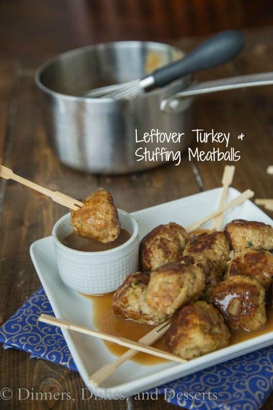 Turkey and Stuffing Meatballs.