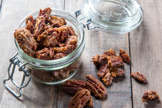 Easy Spiced Pecans Recipe. Photo and recipe by Irvin Lin of Eat the Love.