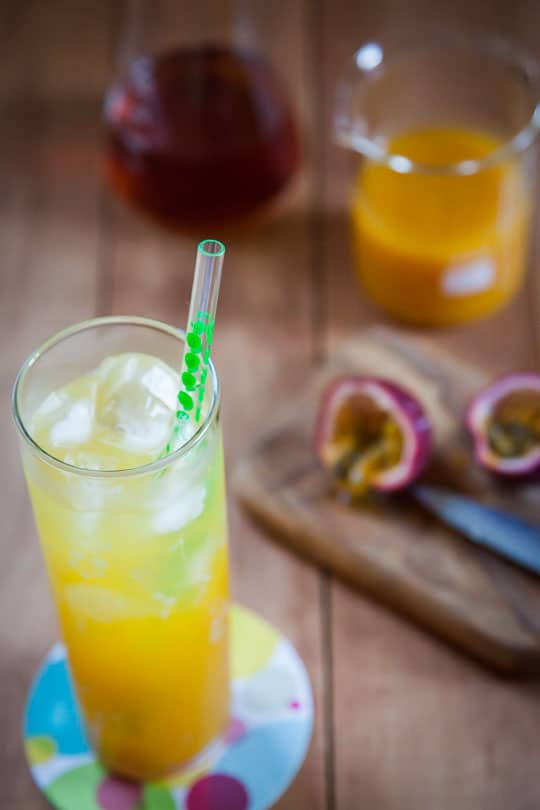 Passion Fruit Drink with a hint of Earl Grey Tea. Photo and recipe by Irvin Lin of Eat the Love.