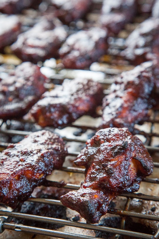 BBQ Chicken Wings. Made with homemade spicy and sweet barbecue sauce. Recipe and photo by Irvin Lin of Eat the Love.