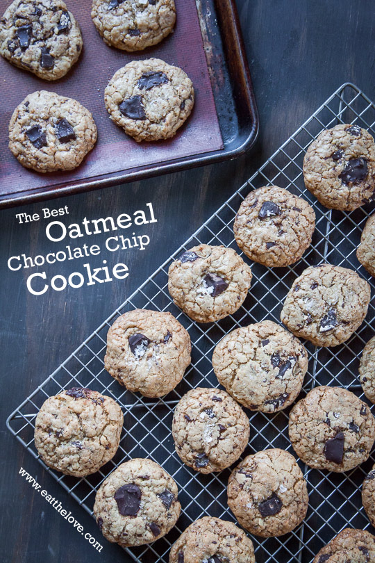 Oatmeal Chocolate Chip Cookie <- The Best EVER! Photo and recipe by Irvin Lin of Eat the Love.