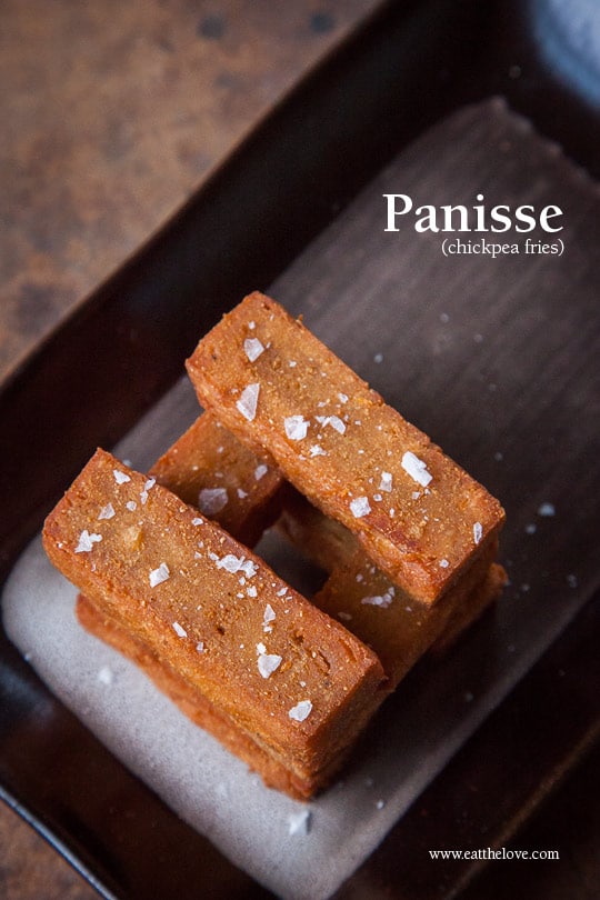 Panisse aka Chickpea Fries. Photo and recipe by Irvin Lin of Eat the Love.