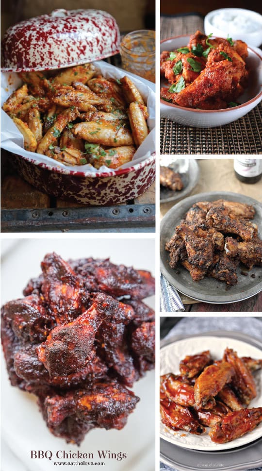5 Awesome Chicken Wings Recipes from Eat the Love's 50 Chicken Wings Recipe Roundup!