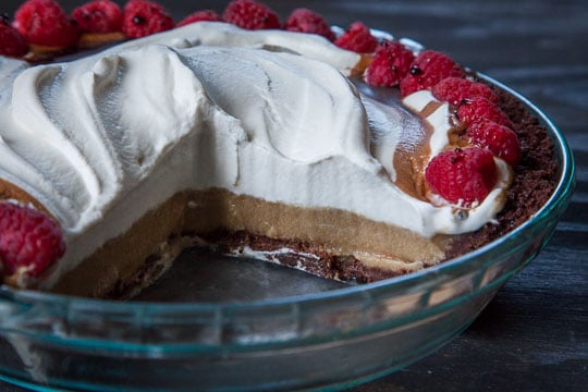 Butterscotch Raspberry Pie aka the Bye Bye Raspberry Pie. Photo and recipe by Irvin Lin of Eat the Love.