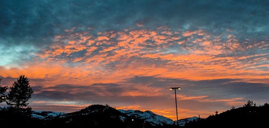 Tahoe at twilight.