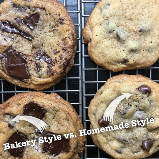 Bakery Style Cookies vs Homemade Style Cookies.