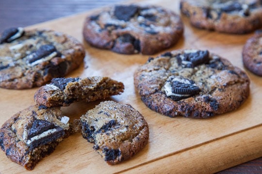 The Inception of Cookies. An Oreo Cookie Cookie, aka the Cookies and Cream Cookie. Photo and recipe by Irvin Lin of Eat the Love.