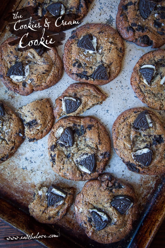 Cookies and Cream Cookie. Photo and Recipe by Irvin Lin of Eat the Love.