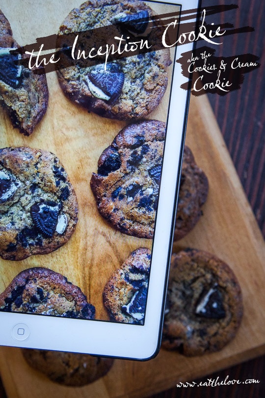 The Inception of Cookies! The Cookie and Cream Cookie. Photo and Recipe by Irvin Lin of Eat the Love.