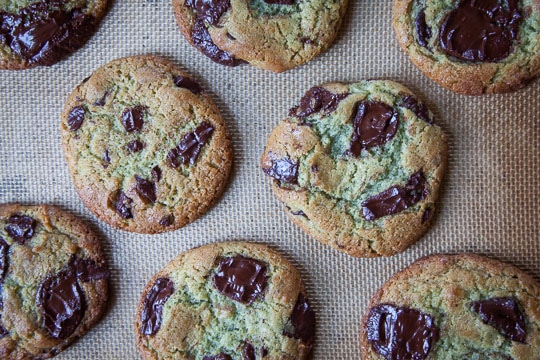 Mint Chocolate Chip Cookie recipe that taste like the best scoop of Mint Chocolate Chip Ice Cream! Recipe and photo by Irvin of Eat the Love