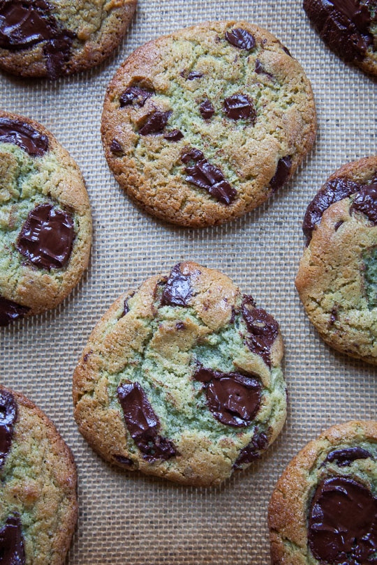 Mint Chocolate Chip Cookie recipe that taste like the best scoop of Mint Chocolate Chip Ice Cream! Recipe and photo by Irvin of Eat the Love