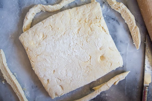 Trim the ends of the dough after you chill it.