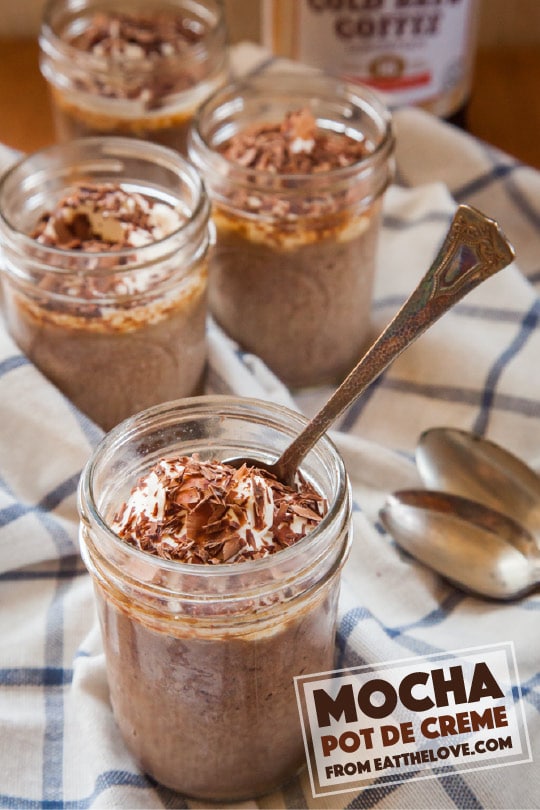 Mocha Pots de Creme. Photo and recipe by Irvin Lin of Eat the Love.