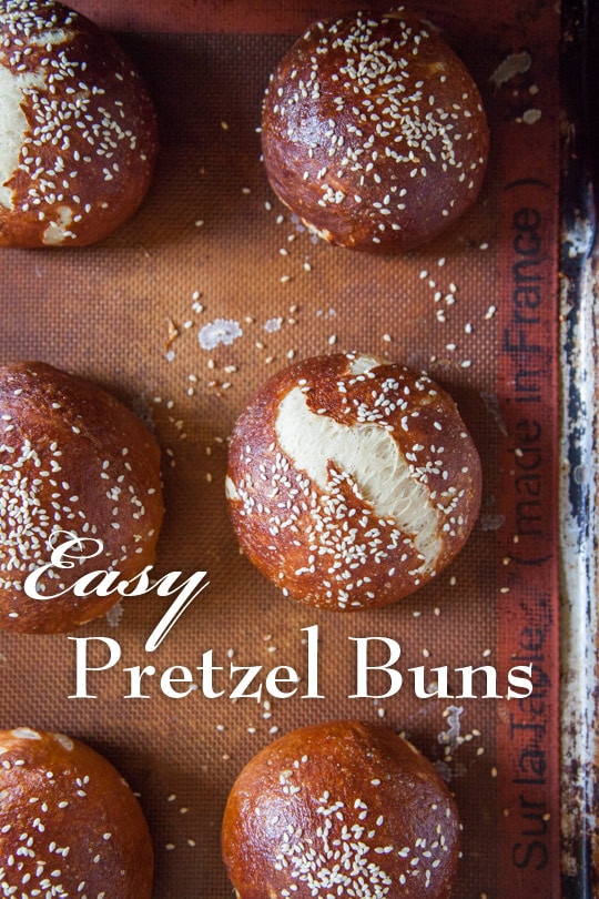 Easy to make Pretzel Buns. Photo and recipe by Irvin Lin of Eat the Love.