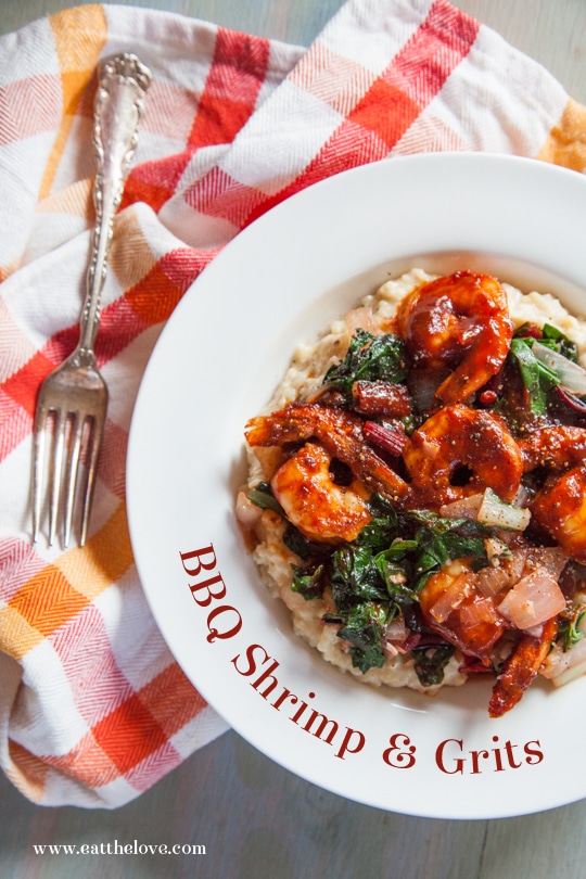 BBQ Shrimp and Grits Recipe. By Irvin Lin of Eat the Love.