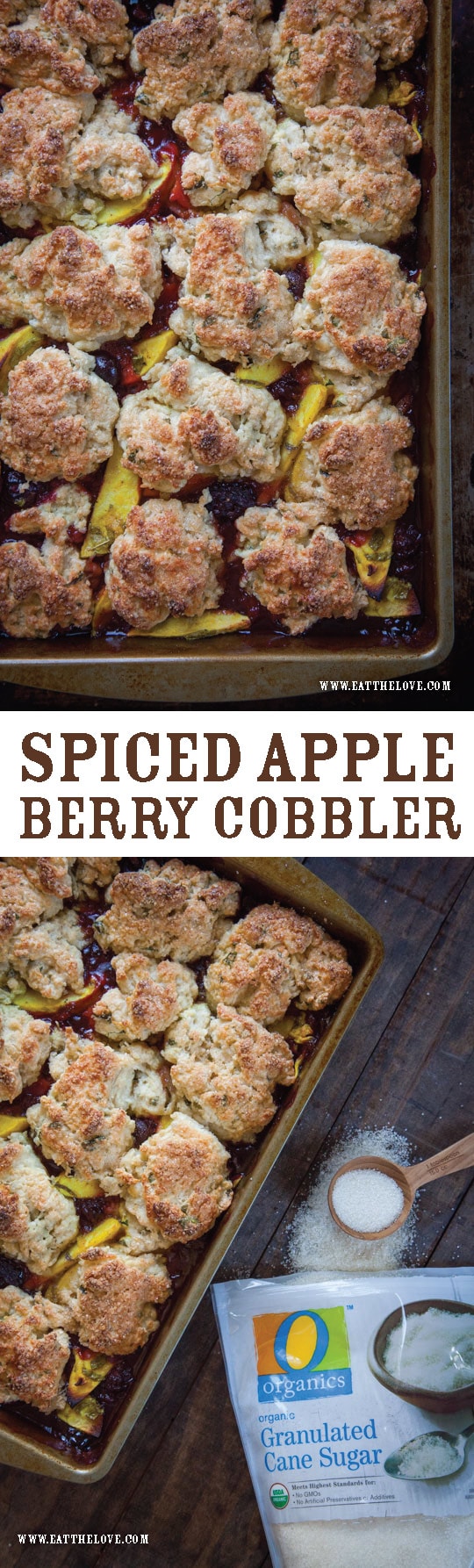 Spicy Apple Berry Cobbler by Irvin Lin of Eat the Love.