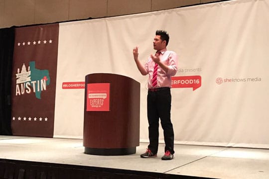 Irvin at BlogHer Food 2016. Photo by BlogHer