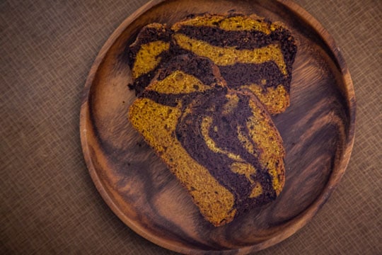 Marbled Pumpkin Chocolate Bread. Photo by Irvin Lin of Eat the Love.