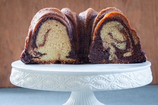 This Marble Rum Cake is easy to make and packed full of rum flavor because I use 3 types of rum! Photo and recipe by Irvin Lin of Eat the Love, author of the cookbook Marbled, Swirled and Layered