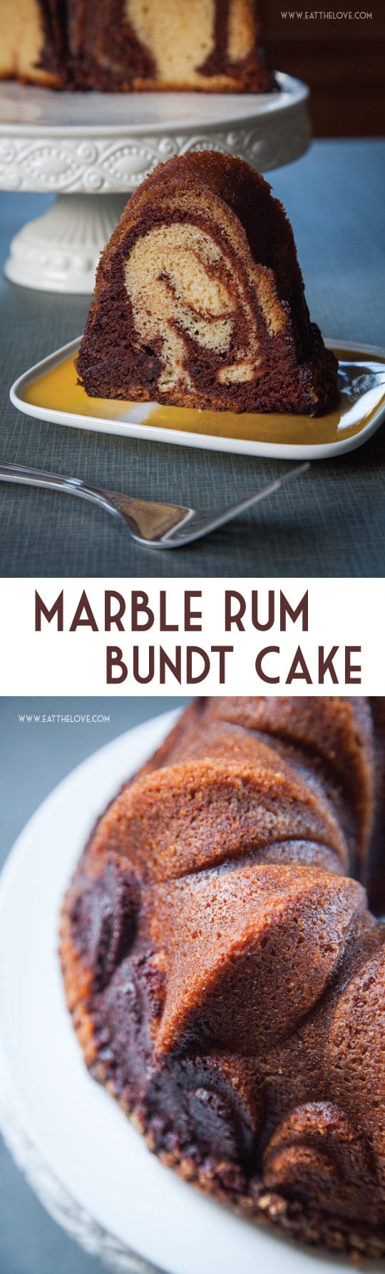 This Marble Rum Cake is easy to make and packed full of rum flavor because I use 3 types of rum! Photo and recipe by Irvin Lin of Eat the Love, author of the cookbook Marbled, Swirled and Layered
