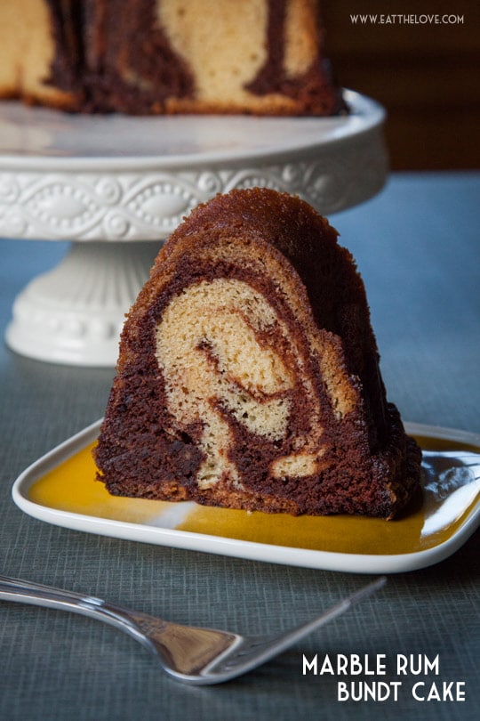 This Marble Rum Cake is easy to make and packed full of rum flavor because I use 3 types of rum! Photo and recipe by Irvin Lin of Eat the Love, author of the cookbook Marbled, Swirled and Layered