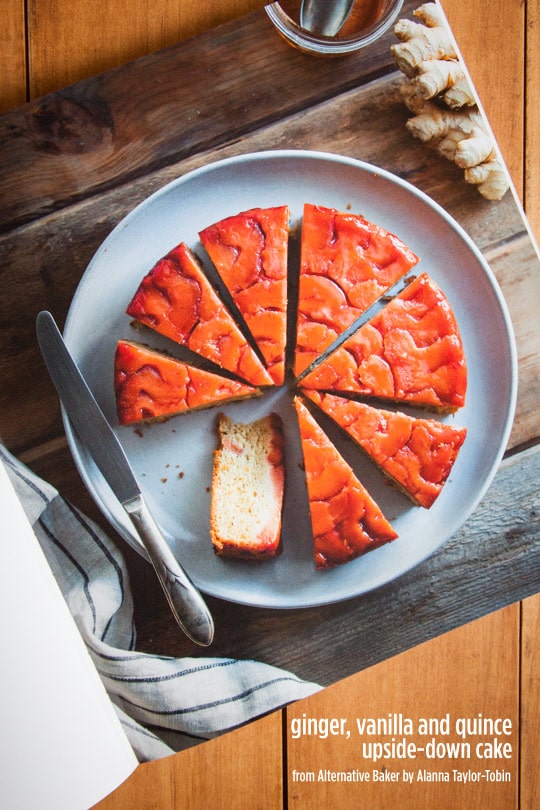 Ginger, Vanilla and Quince Upside-Down Cake.