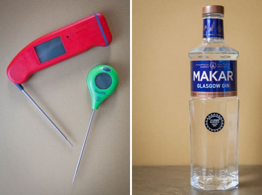 Thermoworks Thermapen and Thermapop and Makar Gin