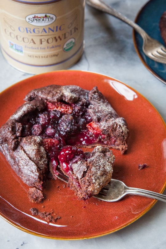 Mixed Berry Galette with Chocolate Crust by Irvin Lin of Eat the Love.