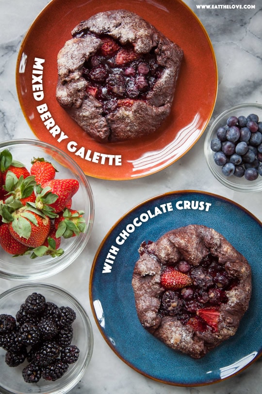 Mixed Berry Galette, Mixed Berry Galette with Chocolate Crust