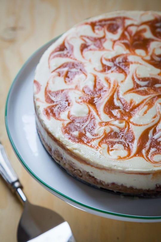 Carrot Honey Cheesecake with Almond Cinnamon Crust. Photo and recipe by Irvin Lin.