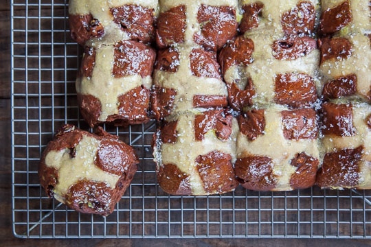 Chocolate Hot Cross Buns by Irvin Lin of Eat the Love