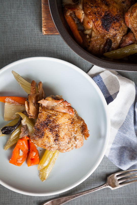 Mushroom Braised Chicken. Photo and recipe by Irvin Lin of Eat the Love.