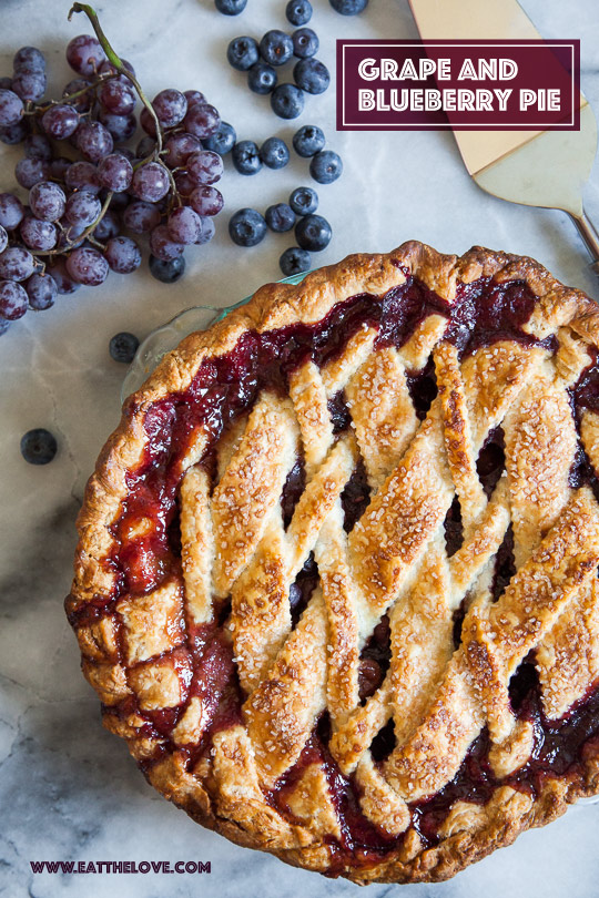 Grape and Blueberry Pie by Irvin Lin of Eat the Love.