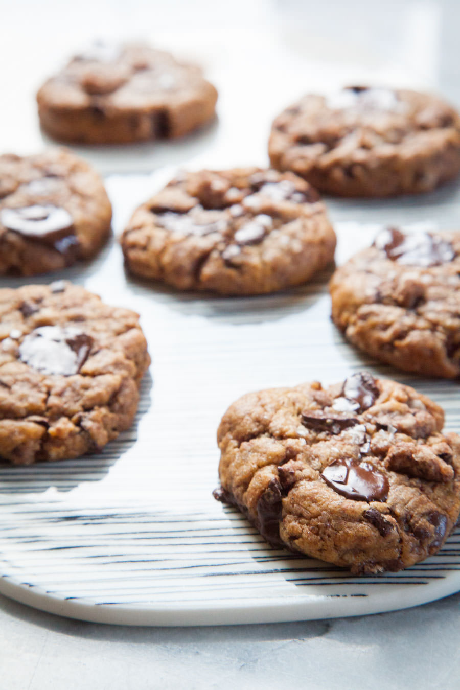 Pumpkin Chocolate Chip Cookies with Pumpkin Spice Streusel! Recipe by Irvin Lin of Eat the Love.