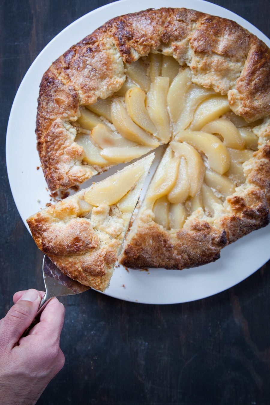 Mead Poached Pear Galette with Frangipane by Irvin Lin of Eat the Love