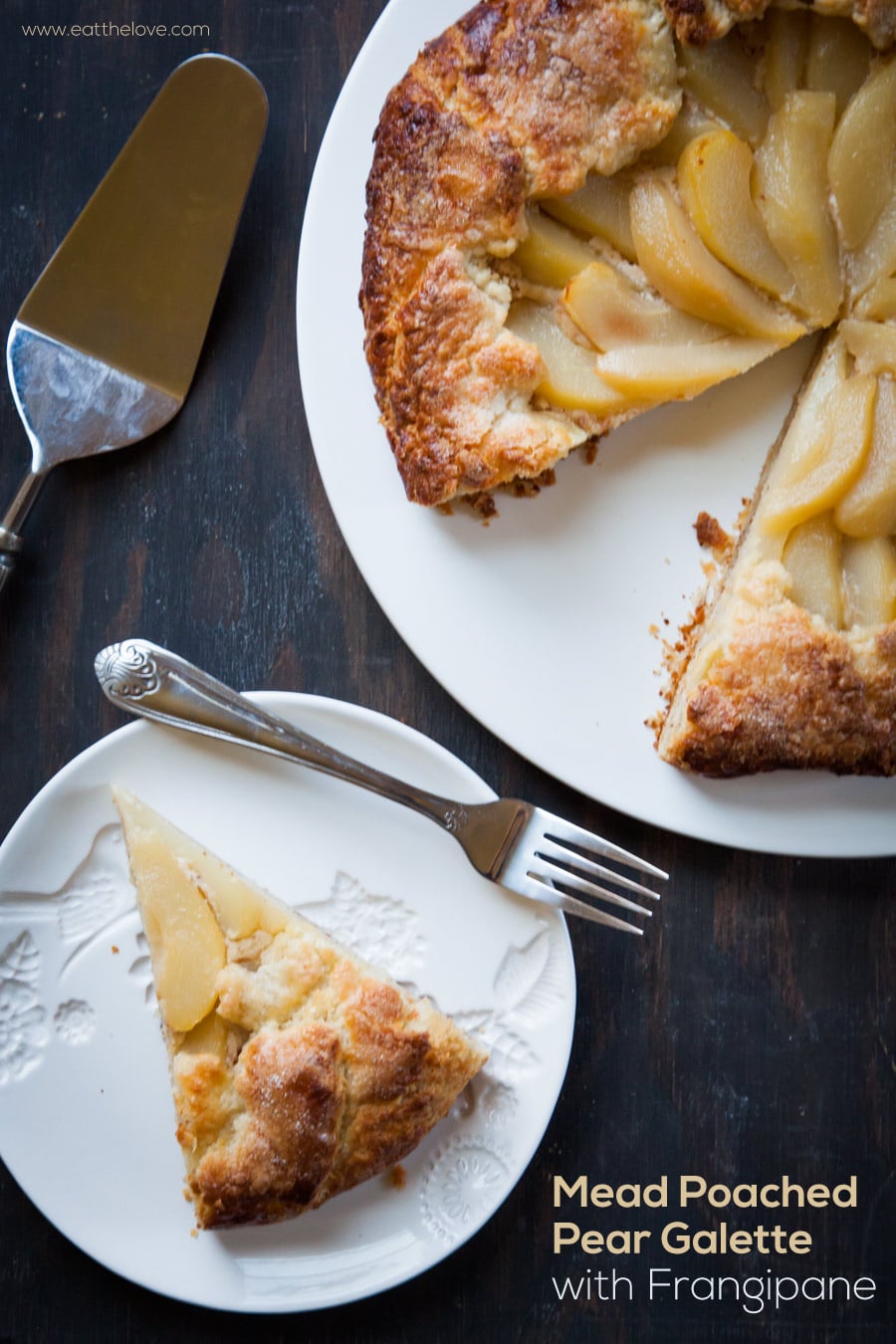 Mead Poached Pear Galette with Frangipane by Irvin Lin of Eat the Love