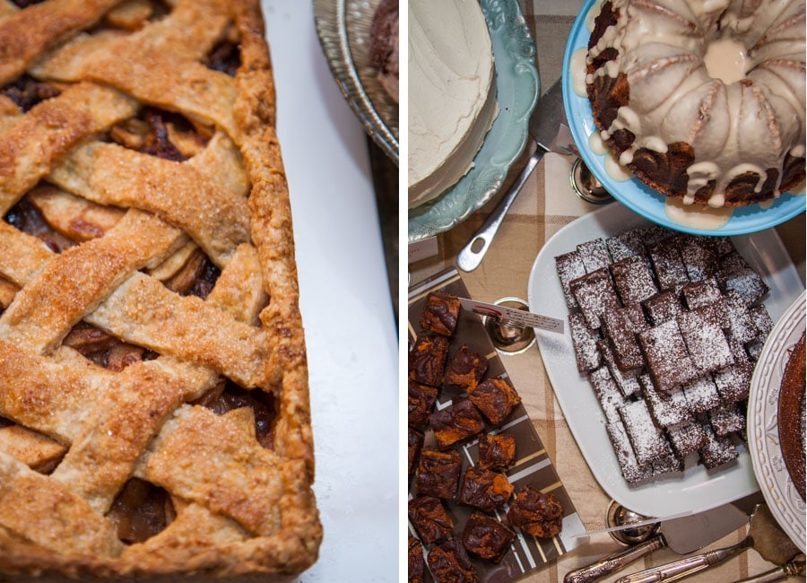 Apple Slab Pie and more desserts from the holiday party