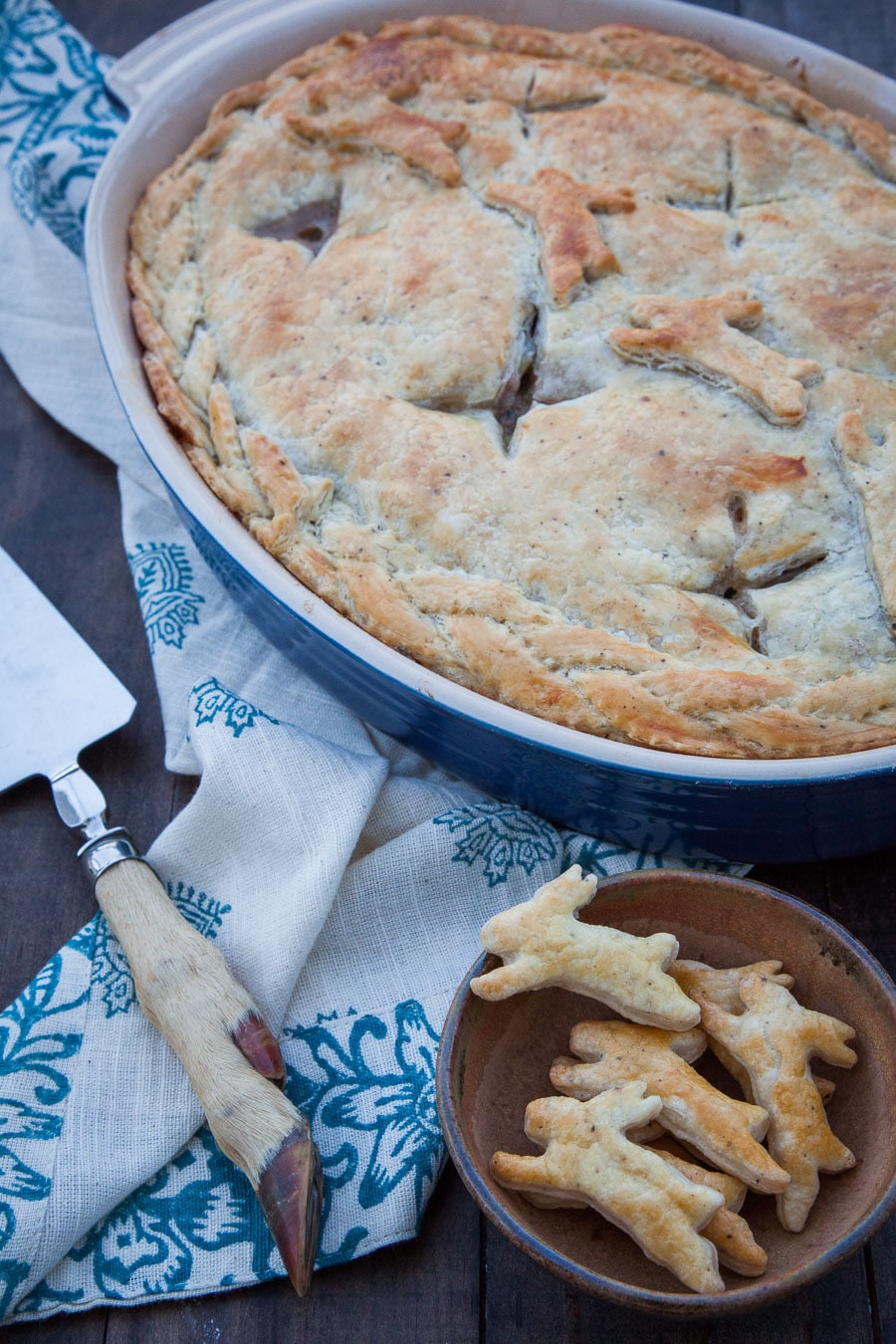 Rabbit Pot Pie with Wild Mushrooms. Photo and recipe by Irvin Lin of Eat the Love.