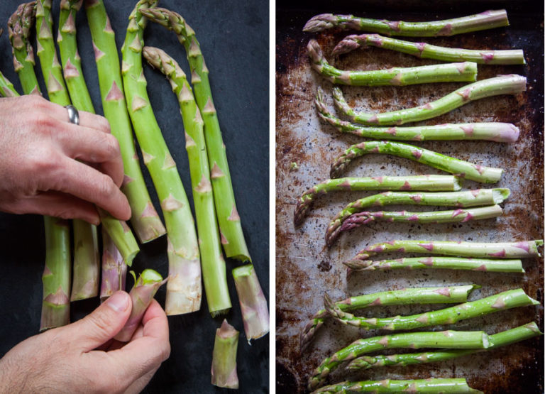 Roasted Asparagus with Olive and Herb Dressing Roasted Asparagus