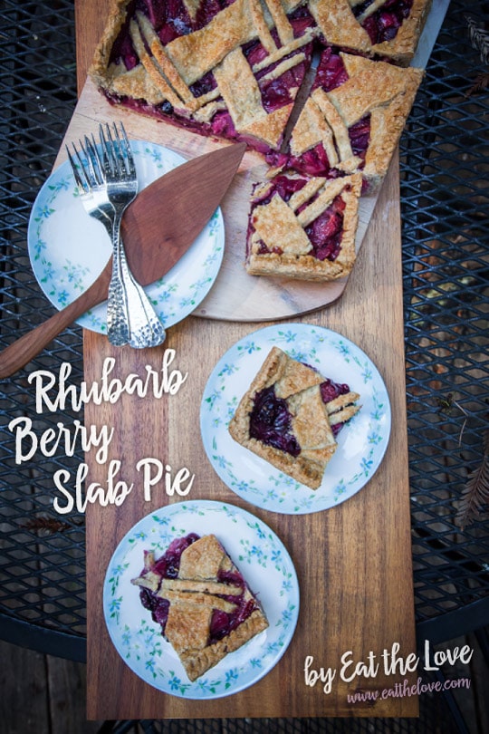 Rhubarb Berry Slab Pie. Photo and recipe by Irvin Lin of Eat the Love.