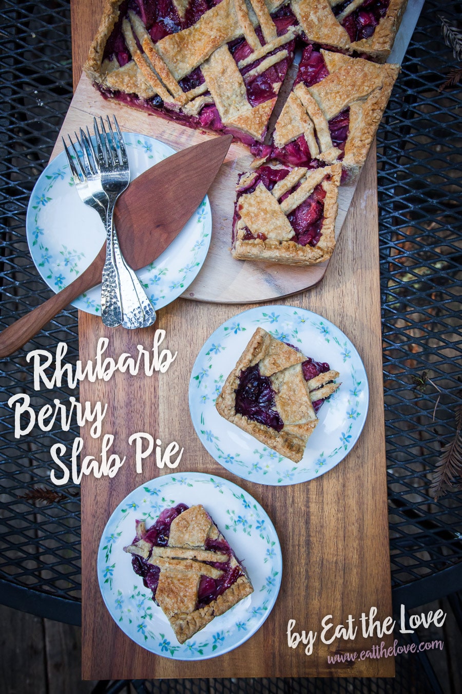 Rhubarb Berry Slab Pie [Sponsored Post]