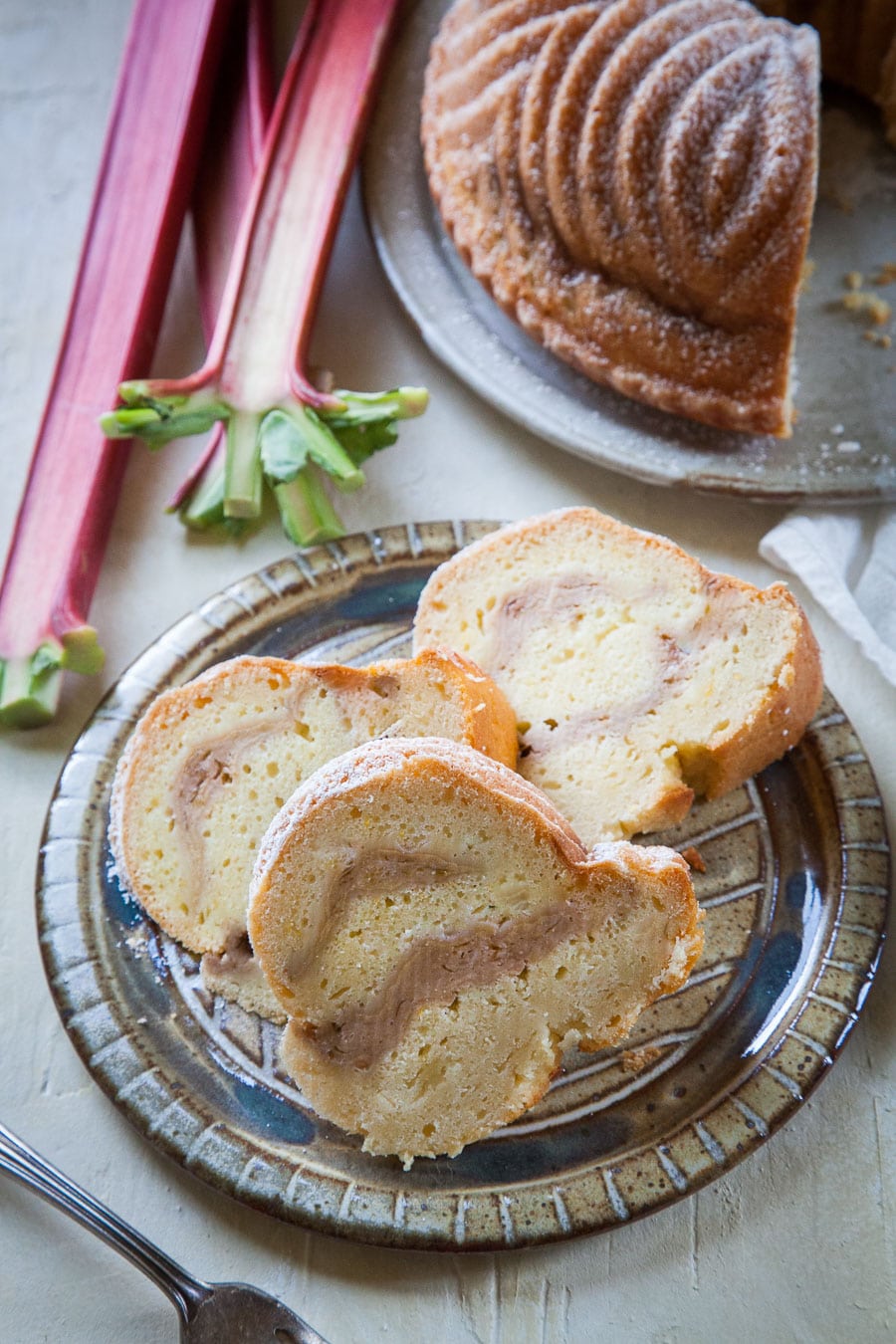 Rhubarb Meyer Lemon Bundt Cake. Photo and recipe by Irvin Lin of Eat the Love.