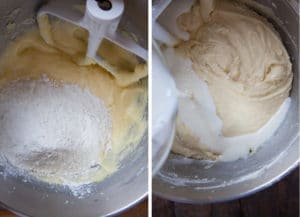 alternate mixing in the flour and buttermilk.