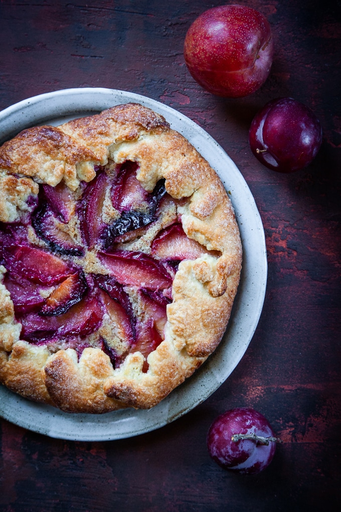 Plum Galette with Almond Frangipane Filling. Photo and recipe by Irvin Lin of Eat the Love.